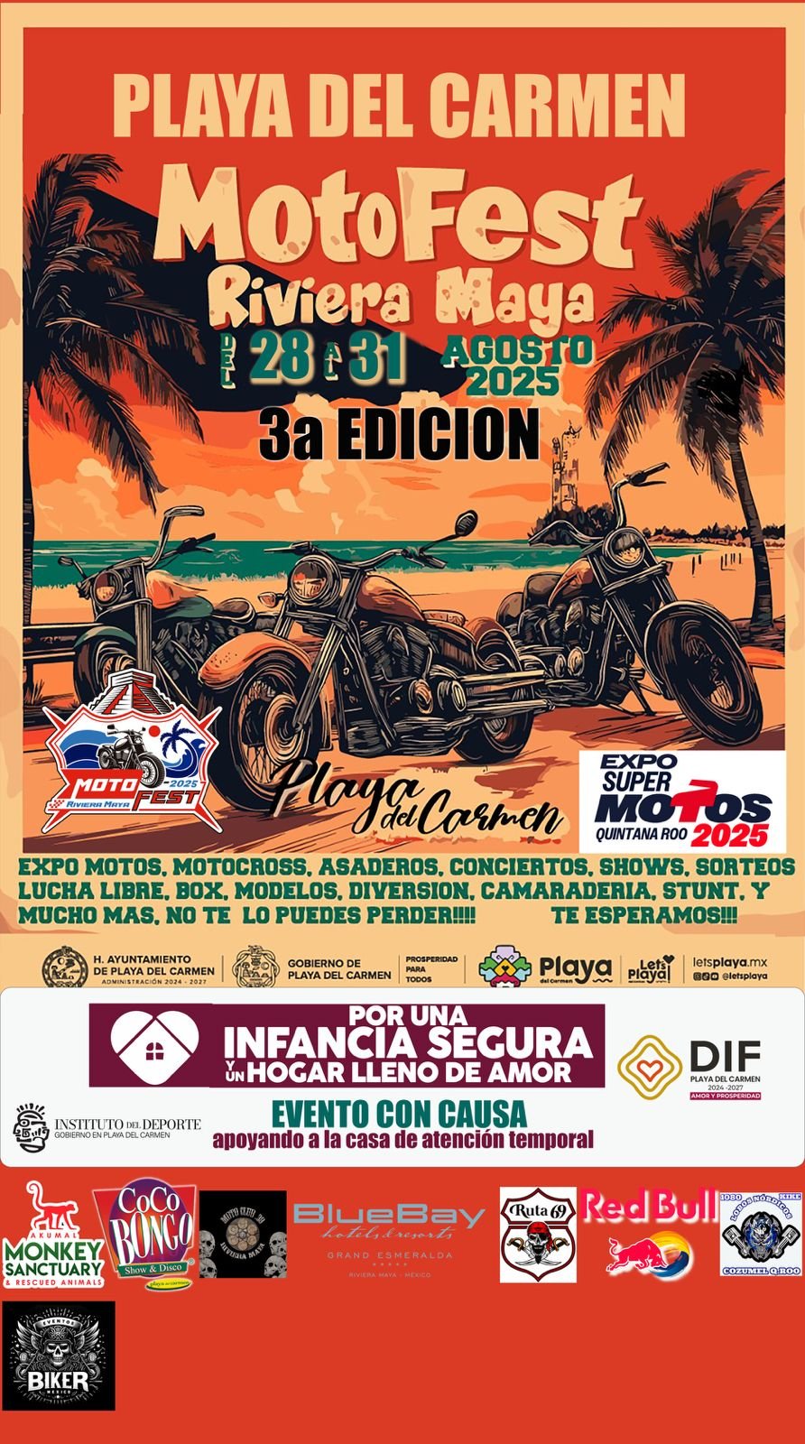 moto fest rivera maya en playa del carmen